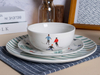 Heißes handbemaltes Weihnachtsgeschirr-Set