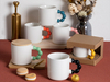 Kaffeetasse aus Keramik mit einzigartigem Perlengriff
