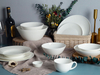 Weiße Basic New Bone China-Geschirrsets