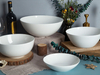 Weiße Basic New Bone China-Geschirrsets